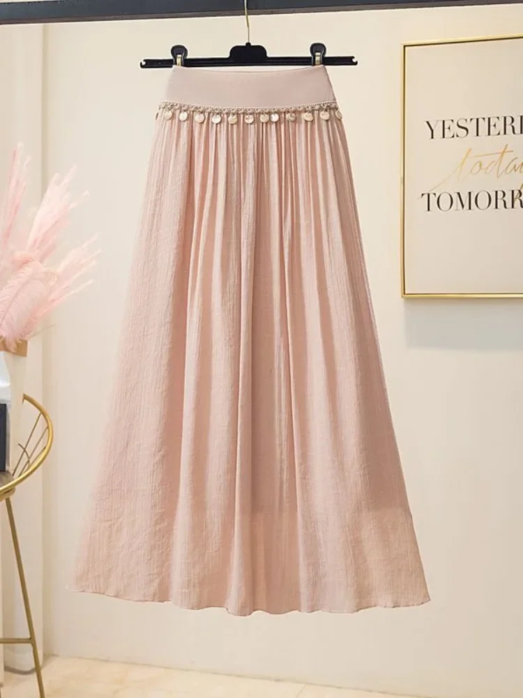 レディース ミディ丈スカート フリンジ ボヘミアン ヴィンテージ 夏 2025 韓国風 原宿 カジュアル Aライン 格安 おしゃれ ファッション V字スカート