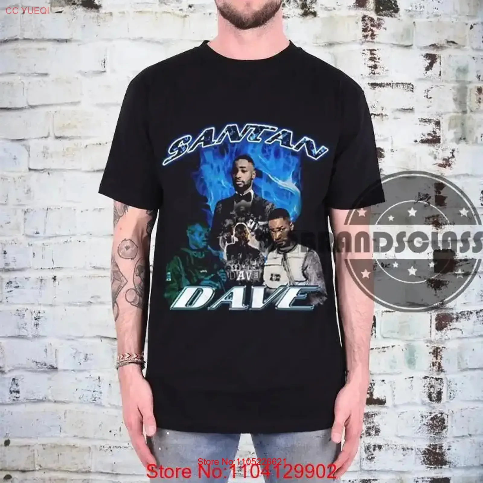 Santan Dave T Shirt Rap Hip Hop Music Merch Nobrandsclass vintage Washed homme fashion graphic Stylish Soft Unisex Breathable