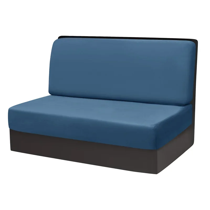 2 stks/set Stretch Fluwelen Bankbank Cover RV Dinette Kussenhoezen Zachte Sofa Rugleuning Cover voor RV Camper Auto Decor