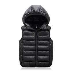 Olekid Herbst Winter Kinder Weste Kapuze Junge ärmellose Jacke 2-12 Jahre Kind Teenager Mädchen Outwear Kleinkind Baby Weste