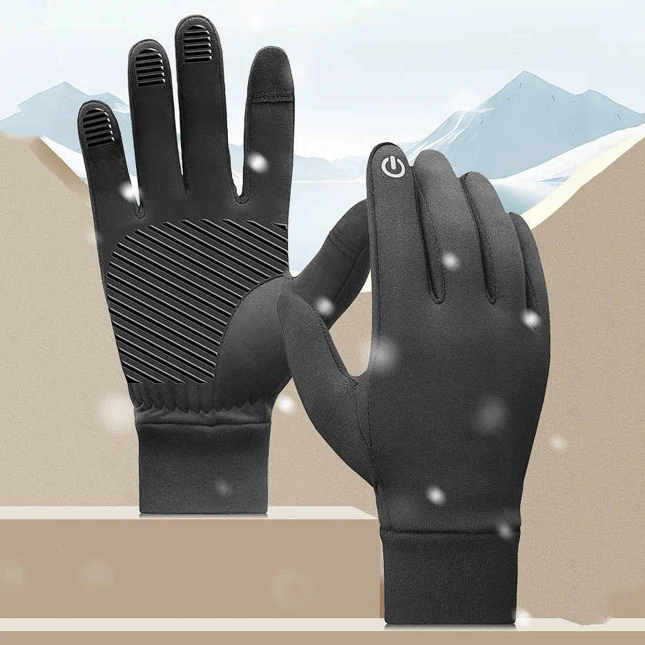 Autumn Winter Warm Gloves Sports anti-slip Electric Bicycle Cycling Men  Women All Refer to Touch Screen Running Wear Gloves