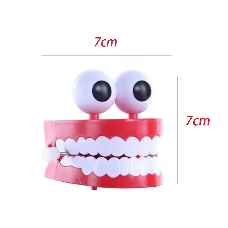 لعبة تعمل بالساعة للأطفال ، السلسلة العلوية ، سن القفز ، أسنان القفز ، الجري ، الربيع ، الرياح ، هدايا طبيب الأسنان ، الطرافة ، 1