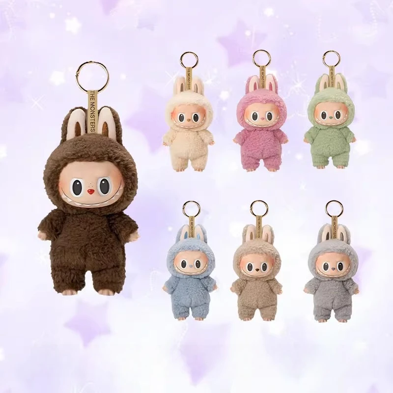 وحوش مثيرة معكرون صندوق أعمى البوب مارت LABUBU الحرفي الفينيل دمية قلادة يدويا تحصيل هدية