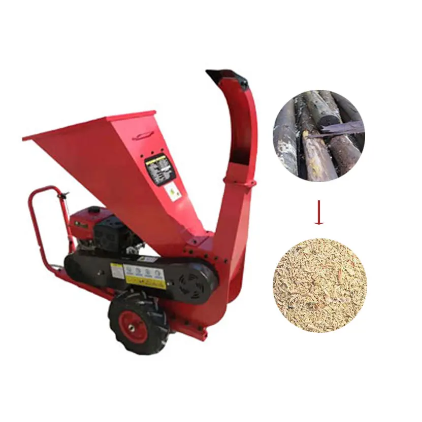 Branch twig chipper wood chopping  firewood processor machine