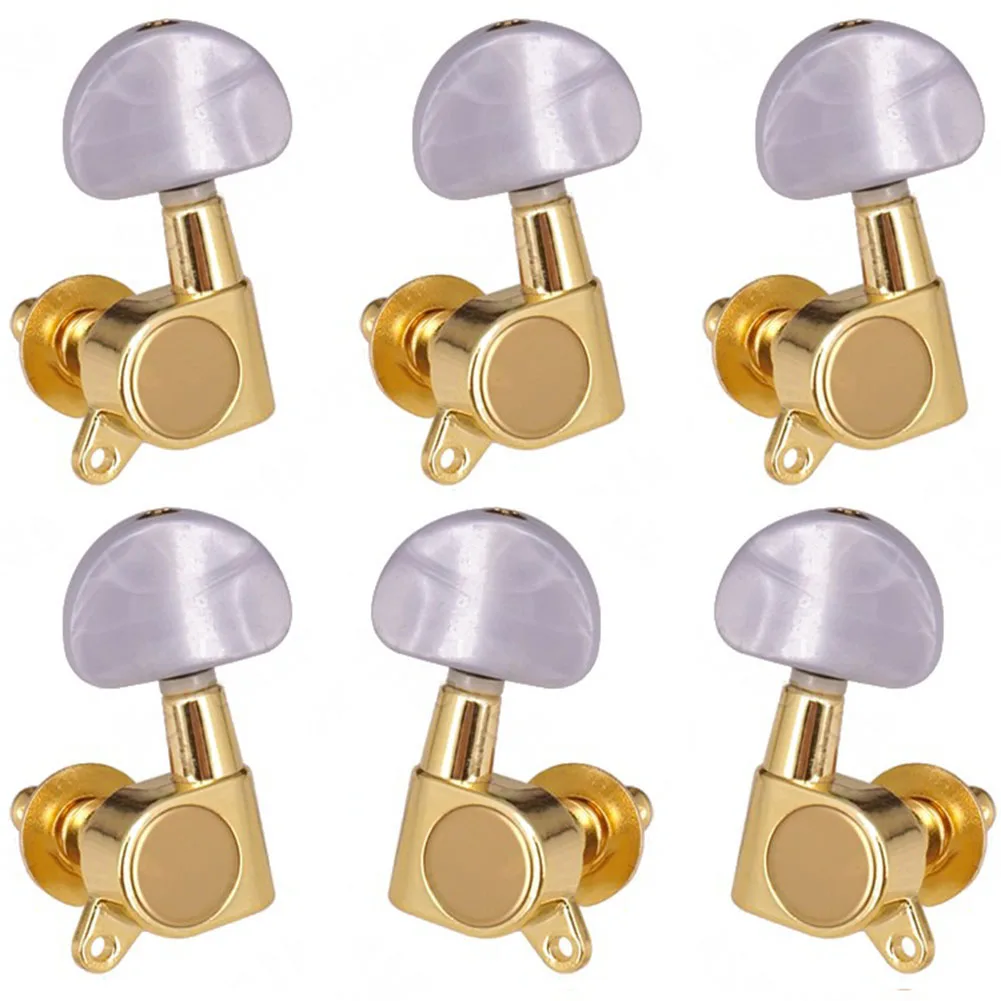 

Golden Folk Acoustic Electric Guitar Guitar Tuning Peg Key Machine Heads Tuners 3L3R/2L4R/2R4L/6L/6R Full Enclosed Guitar Knobs