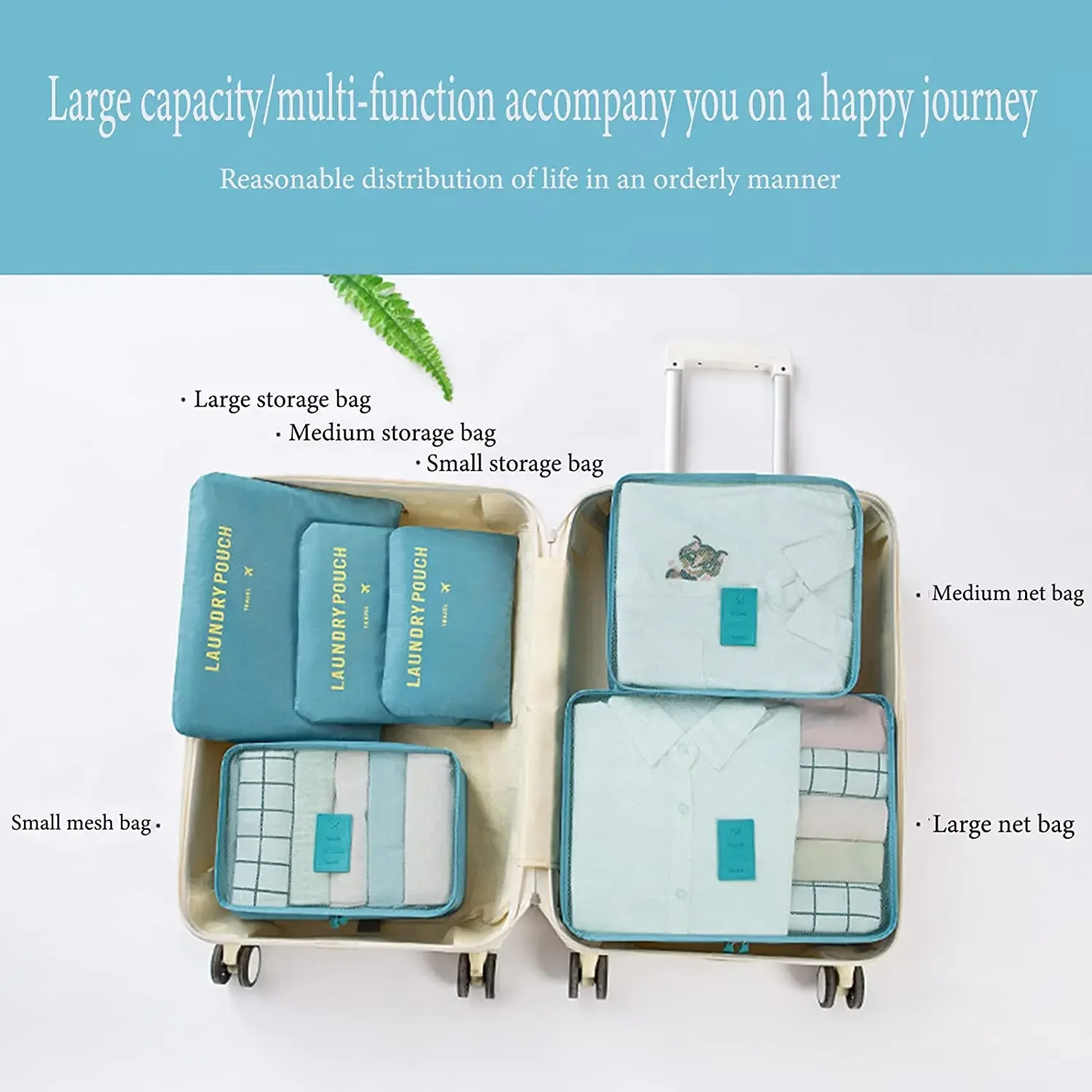 6pcs Travel Organizer Storage Bags Portable Travel Suitcases Organizer Travel Bag For Women Luggage Organizer Clothes Shoes Bag