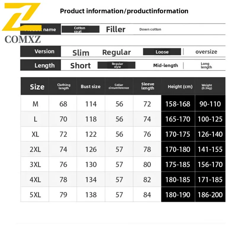 سترة مبطنة بالقطن للتدفئة من الجرافين للرجال من COMXZ، ملابس عمل شتوية دافئة، معطف حراري سميك مقاوم للرياح في الهواء الطلق #6