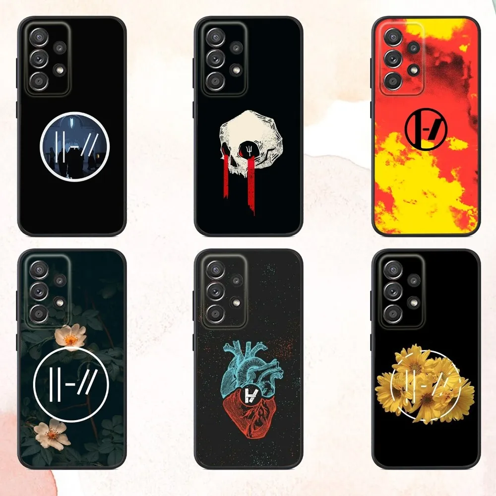 

T-Twenty one pilots Phone Case For Samsung S25,S24,S21,S22,S23,S30,Ultra,S20,Plus,Fe,Lite,Note,10,9,5G Black Cover