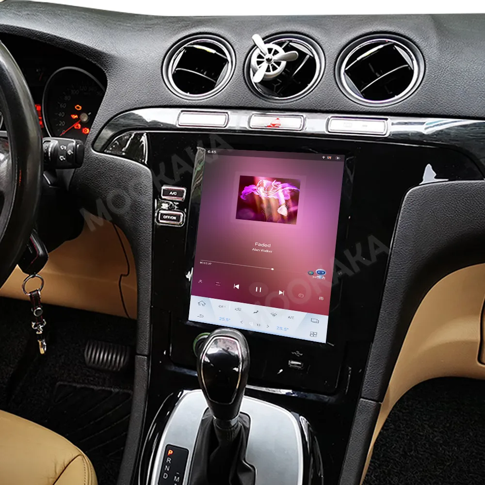 Qualcomm For Ford S-Max Galaxy 2007~2015 Vertical Screen Carplay Car Radio Player Android Multimedia GPS Navigation Head Unit