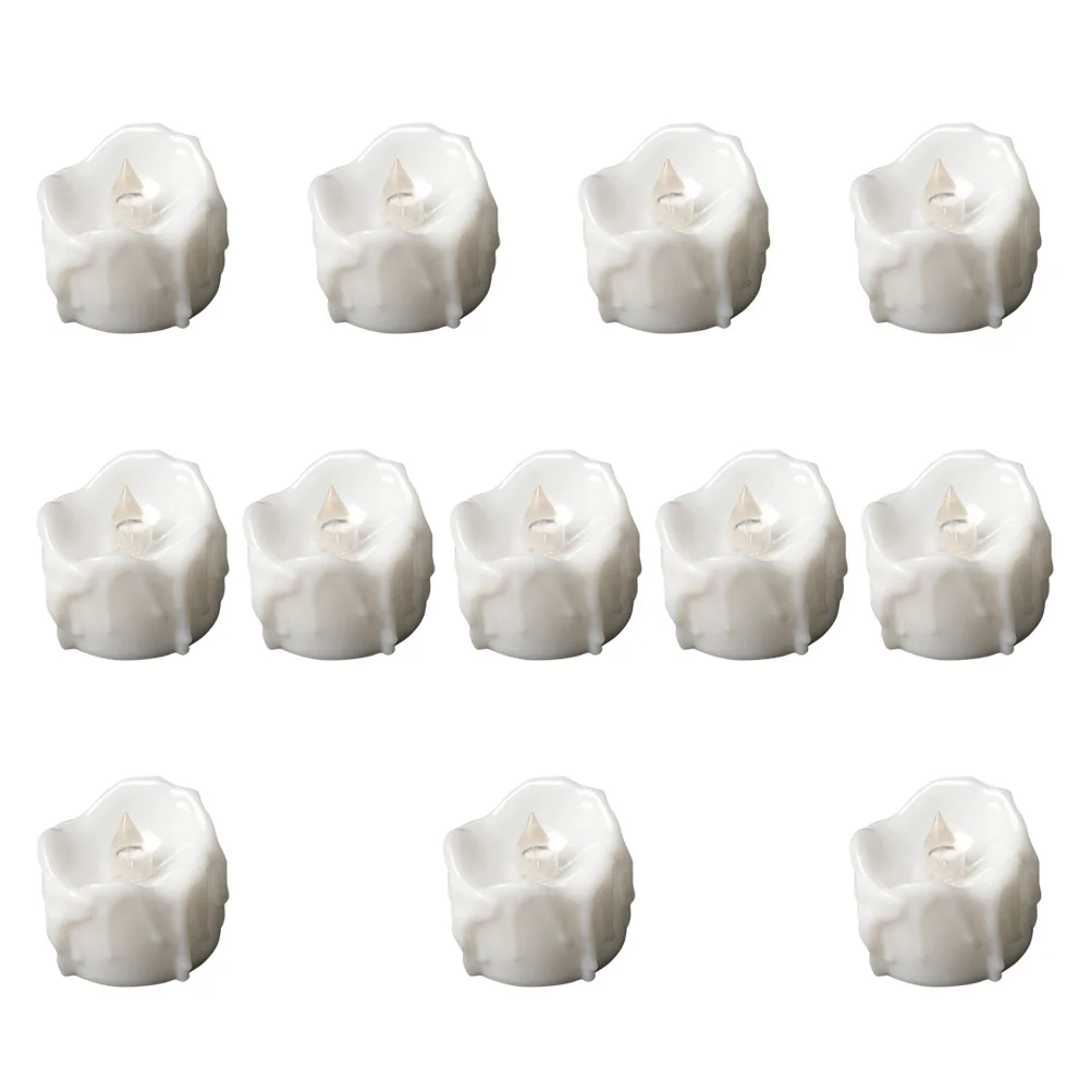 

12 Pcs LED Electronic C les Remote Control Flameless C Lights Party Decorations Stylish Decorative Accent Safe Eco