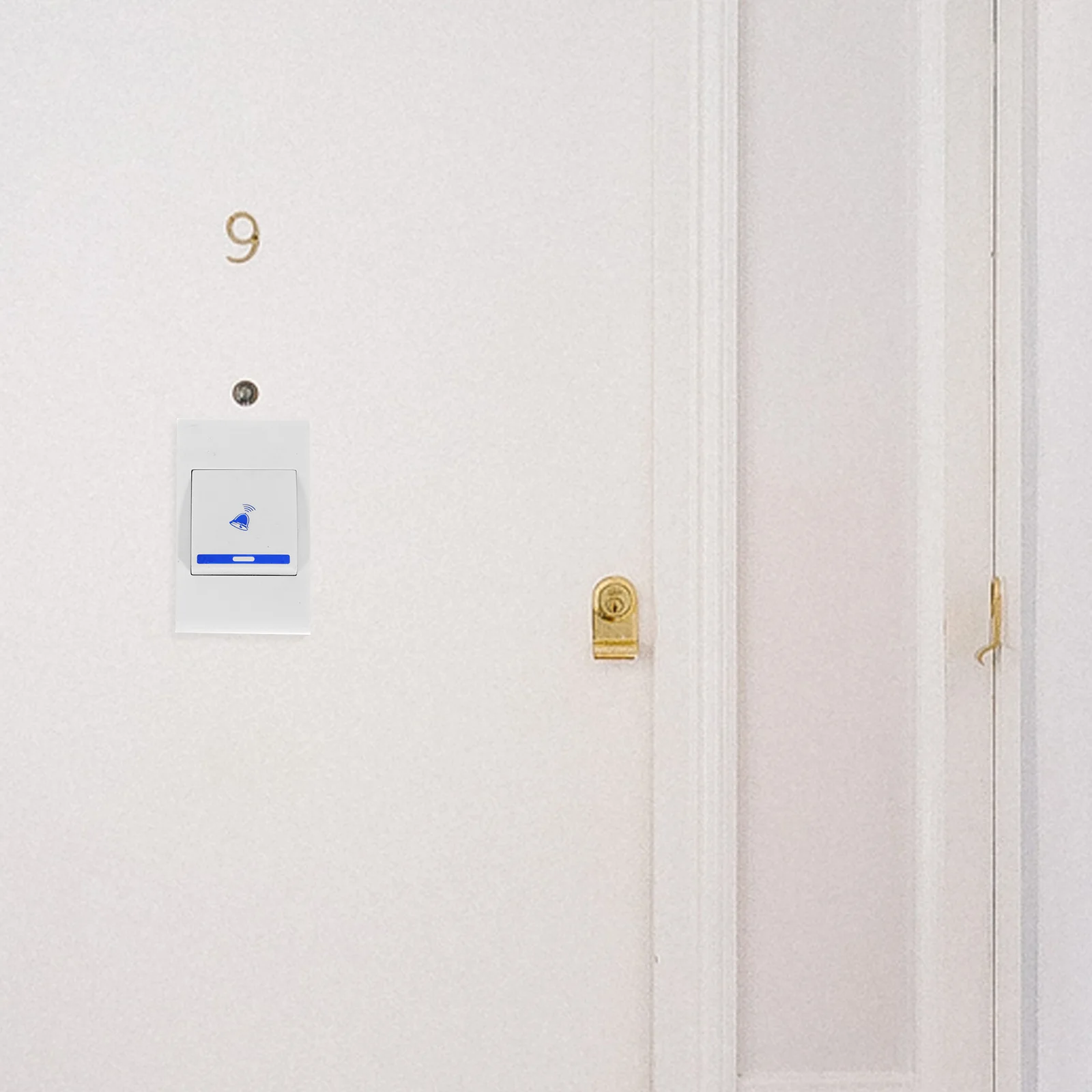 

Wireless Door Bell 8X4.5X1.5Cm Plastic Music Doorbell 32 Melodies Remote Control 100M Range For Home Office Hotel Door