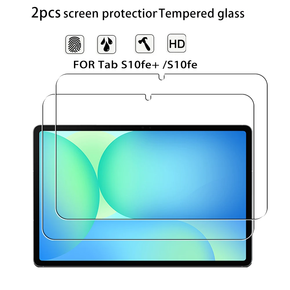 

2PCS Tempered Glass Screen Protector For Samsung Galaxy Tab S10 FE S10FE plus S10+ Tablet HD Protective Glass Film