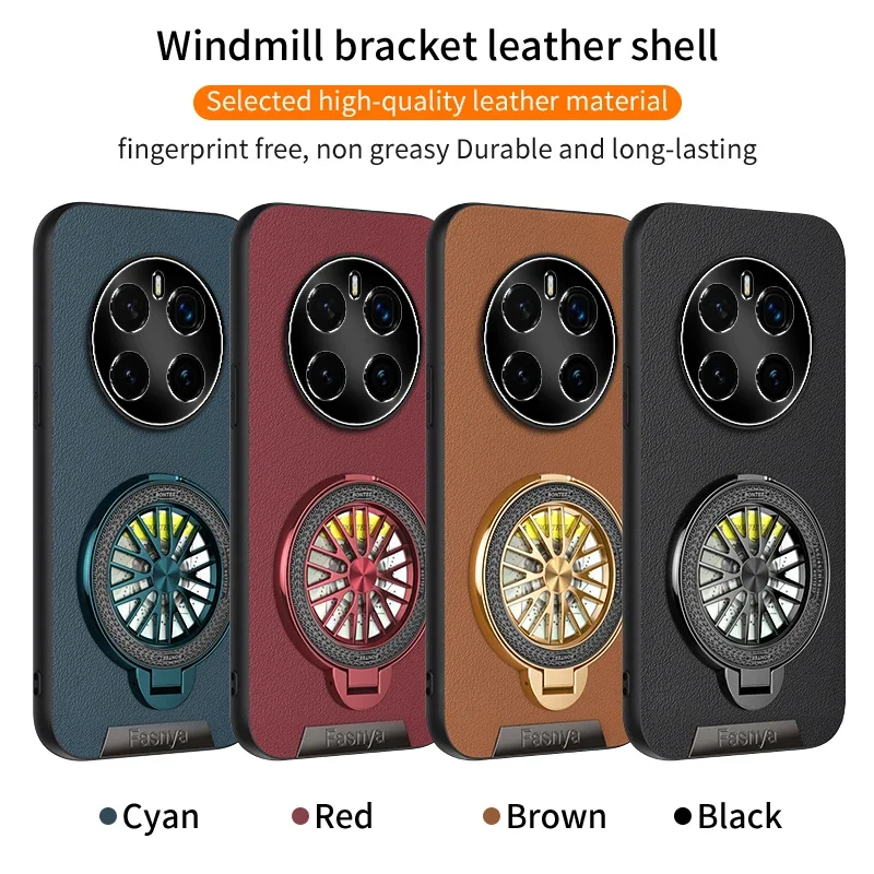 Voor Honor Magic 4 6 Pro 5 7 Lite 5G Telefoon Case Leer Zwart Lens Beschermen Metalen Ring houder Zachte Siliconen Anti-Drop Cover Cases