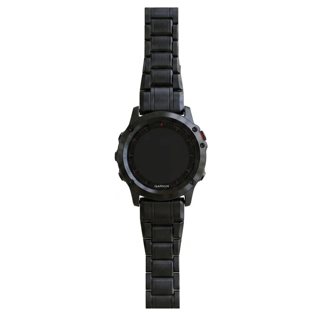 QuickFit-22mm Watchband for Garmin Fenix 8 Pro AMOLED 47mm / Fenix 8 47mm / Fenix E 47mm 5-bead Detachable Titanium Alloy Watch