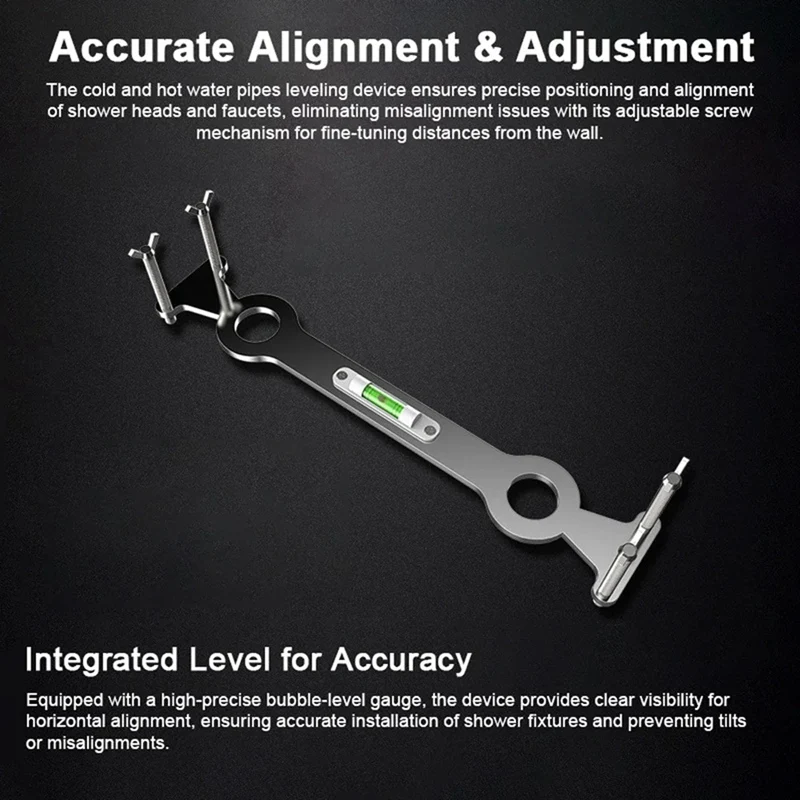 ท่อน้ำร้อนและเย็น4จุดตัวช่วยในการติดตั้งปรับระดับแบบคงที่ช่วยในการอาบน้ำเครื่องทำน้ำอุ่นได้อย่างง่ายดาย