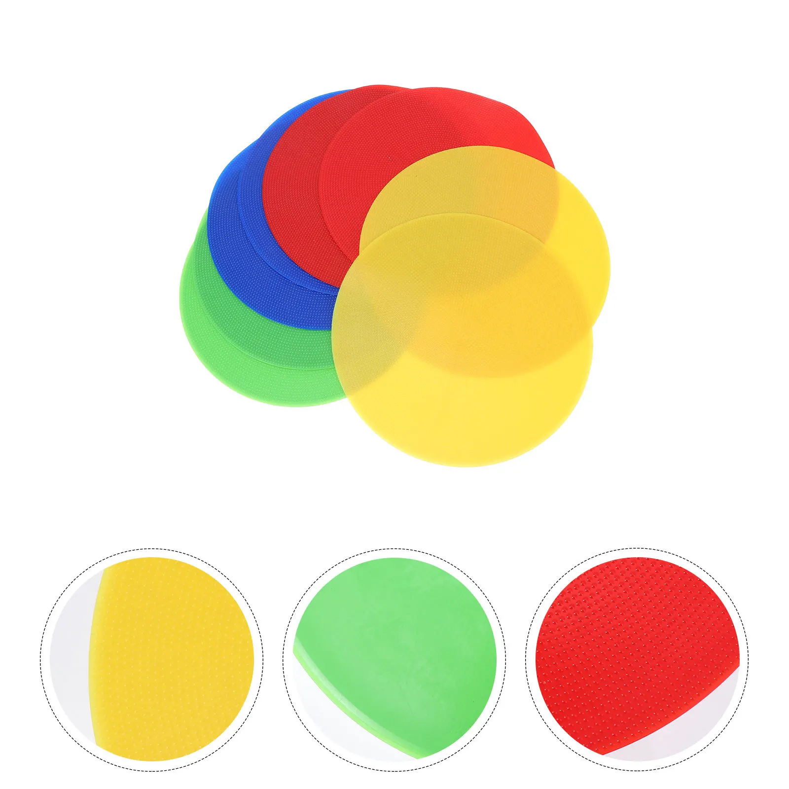 

8pcs Reusable Landmark Pads 30Cm Pvc Marking Discs For Soccer Training Spot Marker Sports Equipment Gym Floor Safety Durable