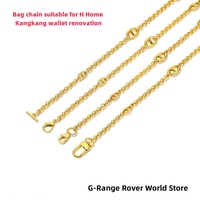 New Polished Shine Metal Links Long Chain Strap For Hermès Handbag Shoulder Carrying Lady Bag Parts Hot Sale
