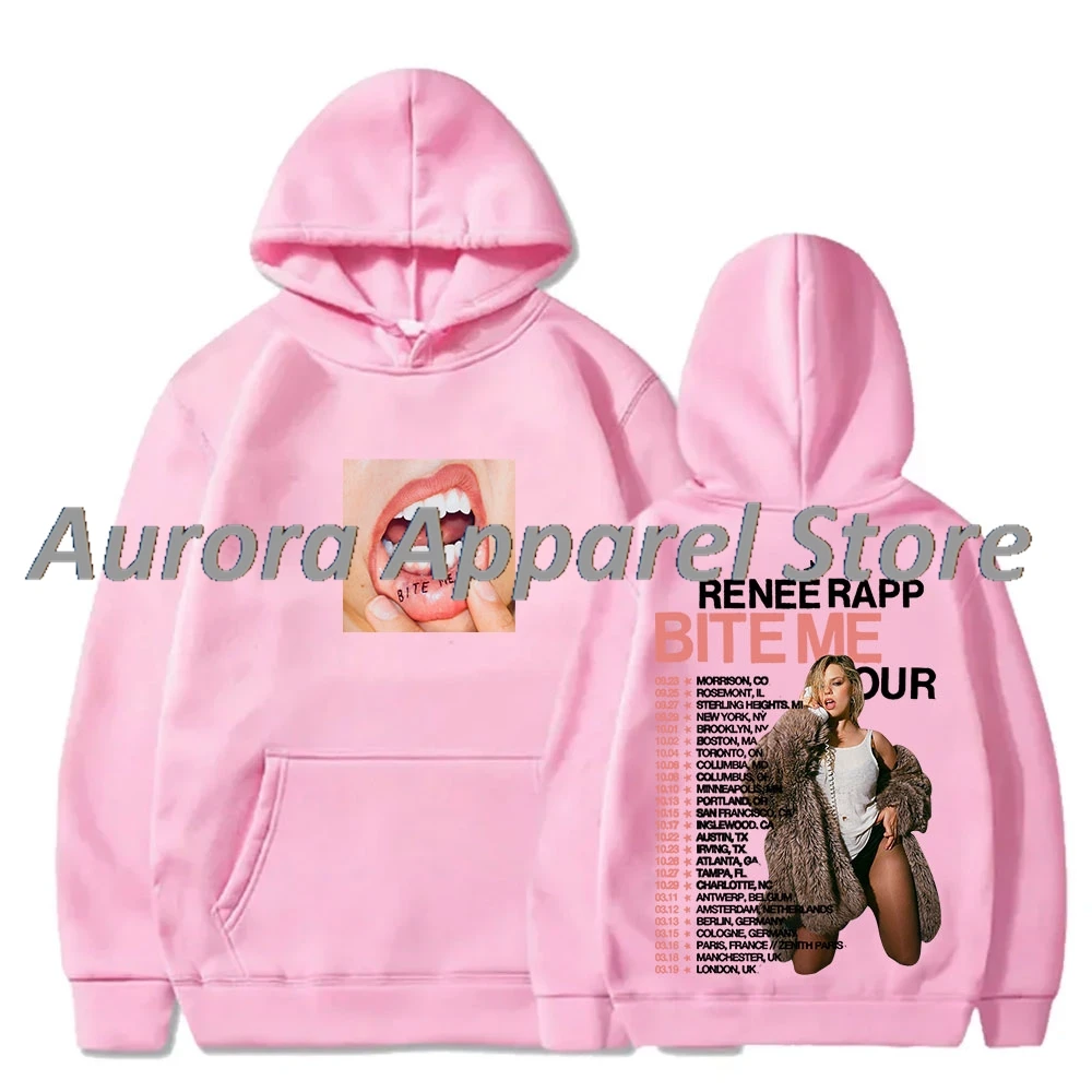 رينيه راب بايت مي جولة حول العالم هوديس ميرش تأثيري النساء الرجال أزياء بلوزات طويلة الأكمام #5