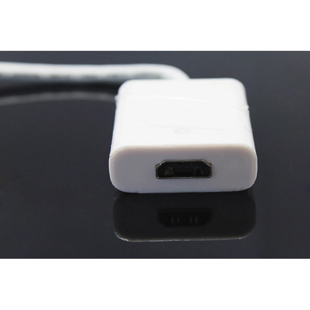 3PCS DTECH HD Mini Display Port To HDMI Cable 20cm 1080p DP To Hdmi Cable For Printer Scanner Laptop