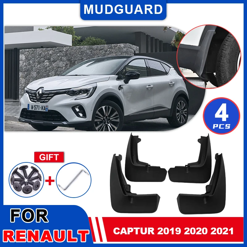 

Mudflaps For Renault Captur 2019 2020 2021 Auto Parts Mudguards Flap Splash Mud Fender Flares Guards Cover Wheel Accessories