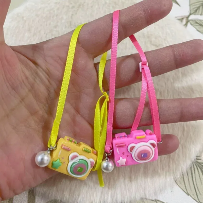 

15/17cm LABUBU Ribbon Mini Camera Charm Doll Accessories For Gen1 2 3 Labubu Sitting Party