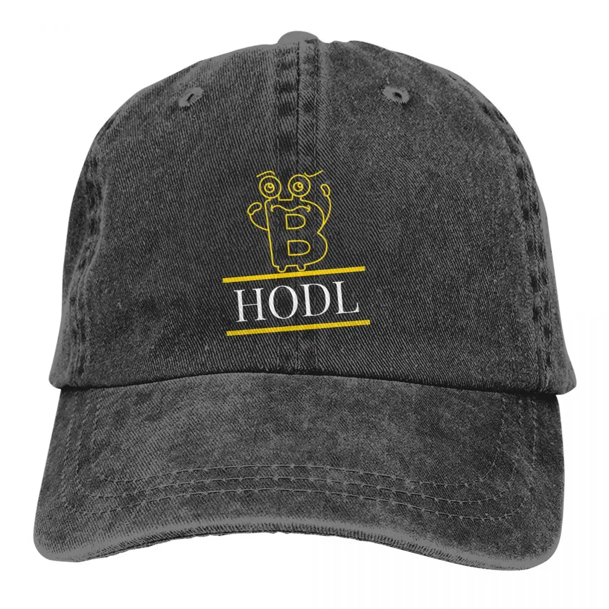 Bitcoin Crypto Miners Meme Multicolor Hat Peaked Men Women's Cowboy Cap HODL Baseball Caps Personalized Visor Protect Hats