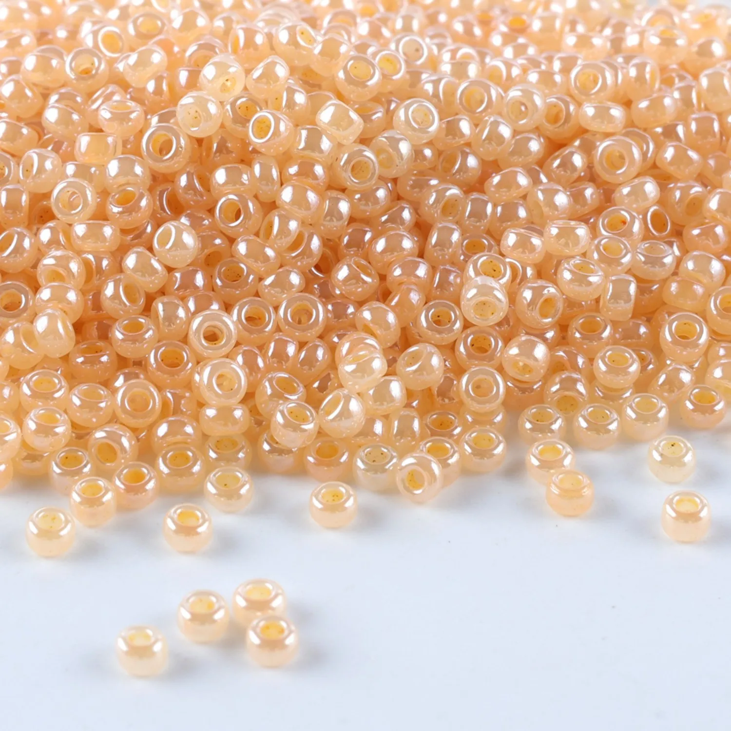 Hochwertige Glasperlen der Cream Series CJ für Schmuckherstellung, 10g/Tube, geeignet für alle Arten von DIY-Näharbeiten und anderen Bastelprojekten. – Detail 2