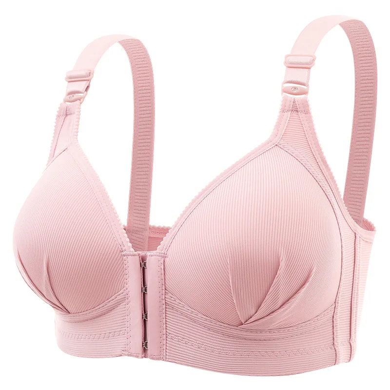 

Mommy Nursing Underwear Women Cotton Maternity Pregnant Brassiere Female Ladies Front buckle Non-steel Ring Breastfeeding Bra