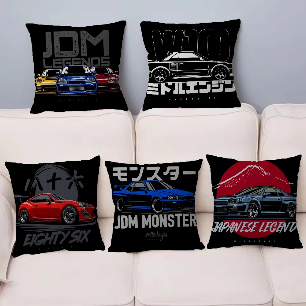 

Япония JDM спортивная автомобильная подушка подарок украшение для дома и офиса спальня диван автомобильная подушка чехол 45x45