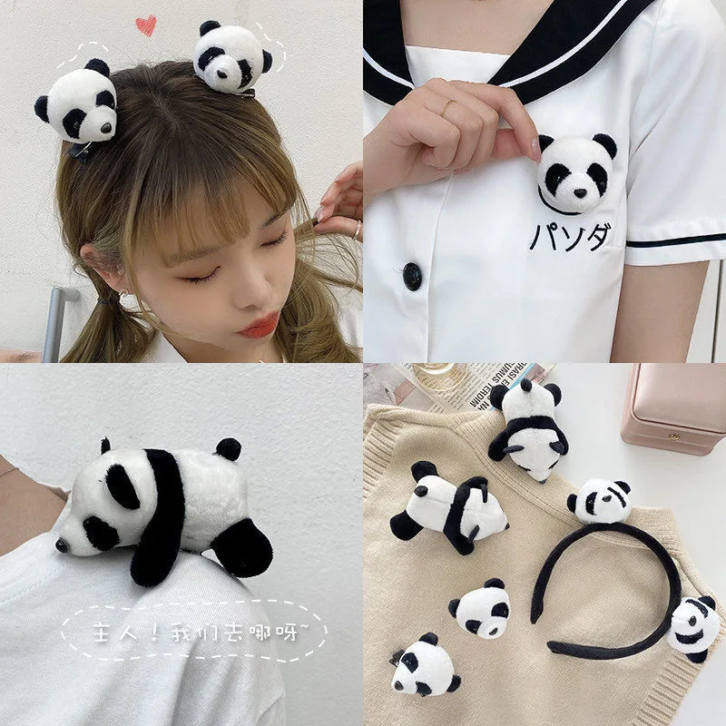 Cute panda headband, face wash, facial mask, hairband, super cute animal cartoon hairpin, anti-slip headband, headband