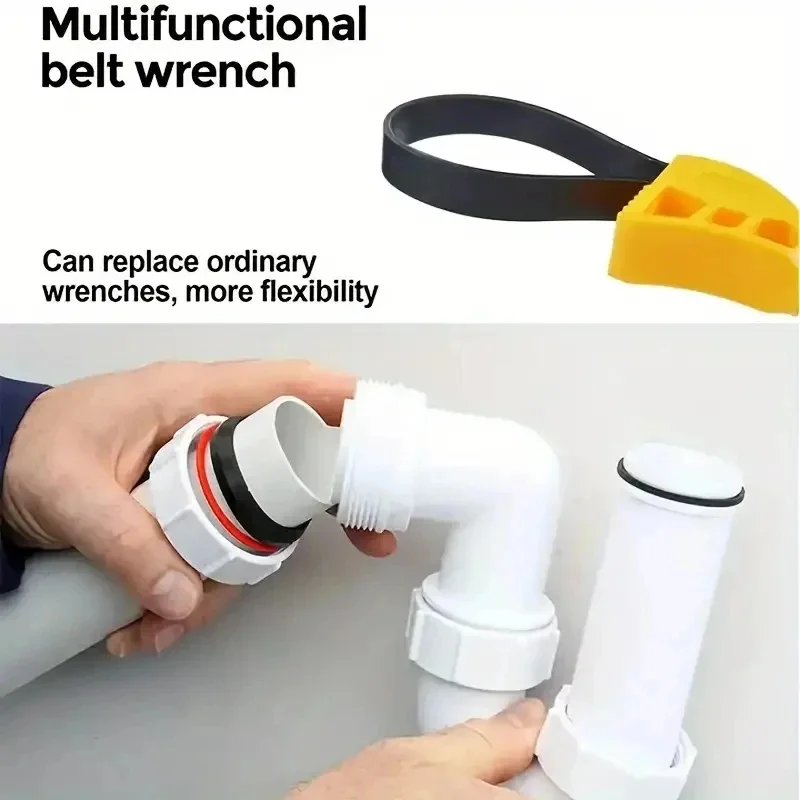 1 PCS 6-inch Adjustable Belt Wrench Plastic Multi-function Bottle Opener Universal Auto Repair Filter Hardware Tool