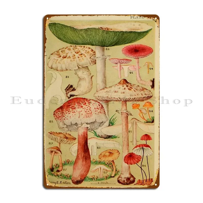 خمر الفطر لوحة معدنية ملصق تصميم جدار ديكور جدار جدارية سينما طباعة تين تسجيل ملصق #1