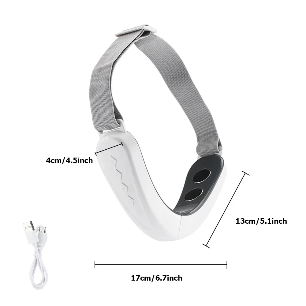 Masażer do twarzy V, inteligentny masażer do twarzy do użytku domowego, pas ujędrniający do liftingu twarzy w kształcie litery V, reduktor podwójnego podbródka