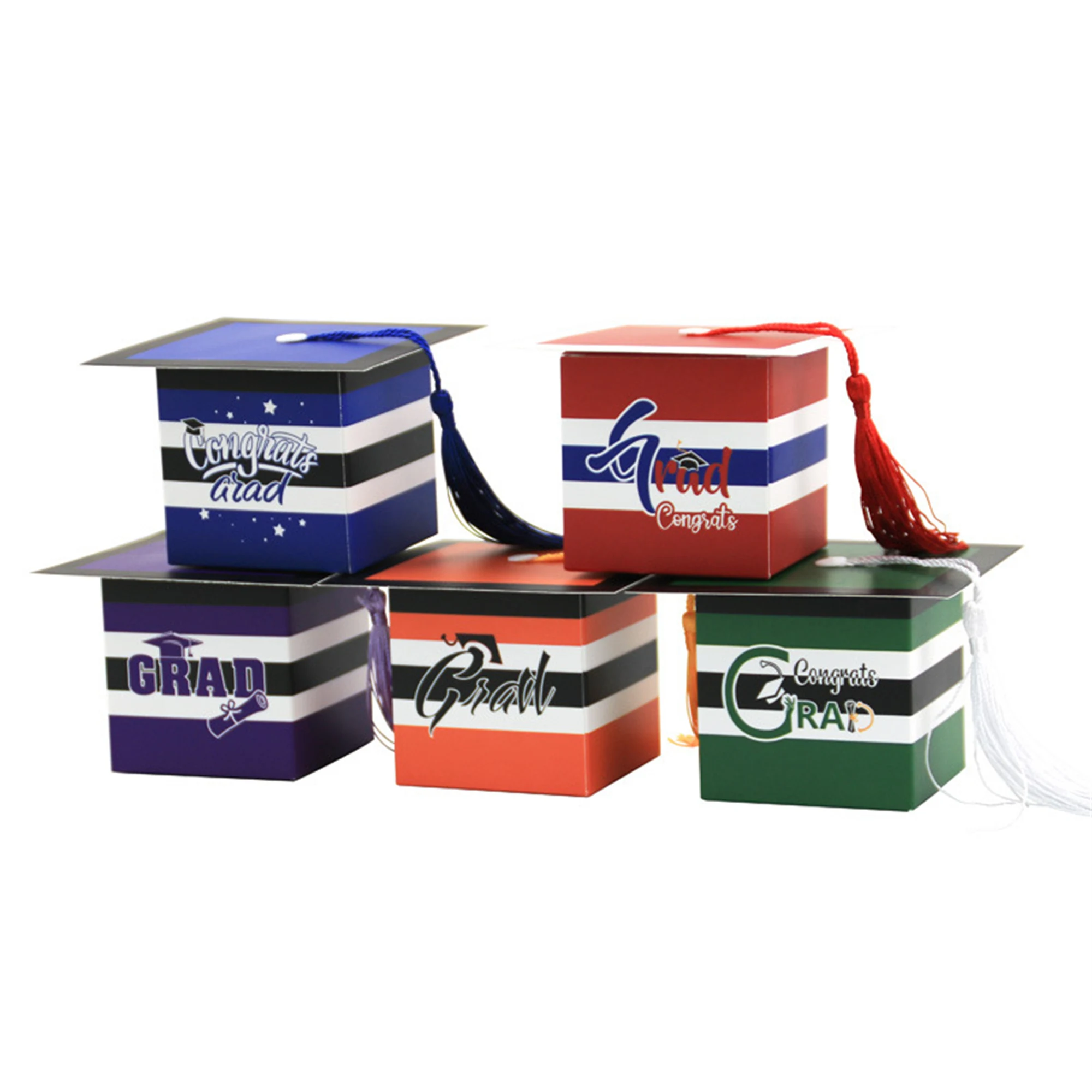 Graduation Candy Boxes-Cap Shaped boxes-Congratulation gift box-Party favor box-Candy favor box-gift packing box for 2024 party