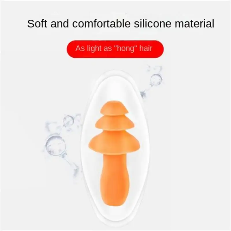 Soft Silicone Corded Ear Plug Protector Reusable Hearing Protection Noise Reduction Safe Work Comfortable Earplugs Earmuff