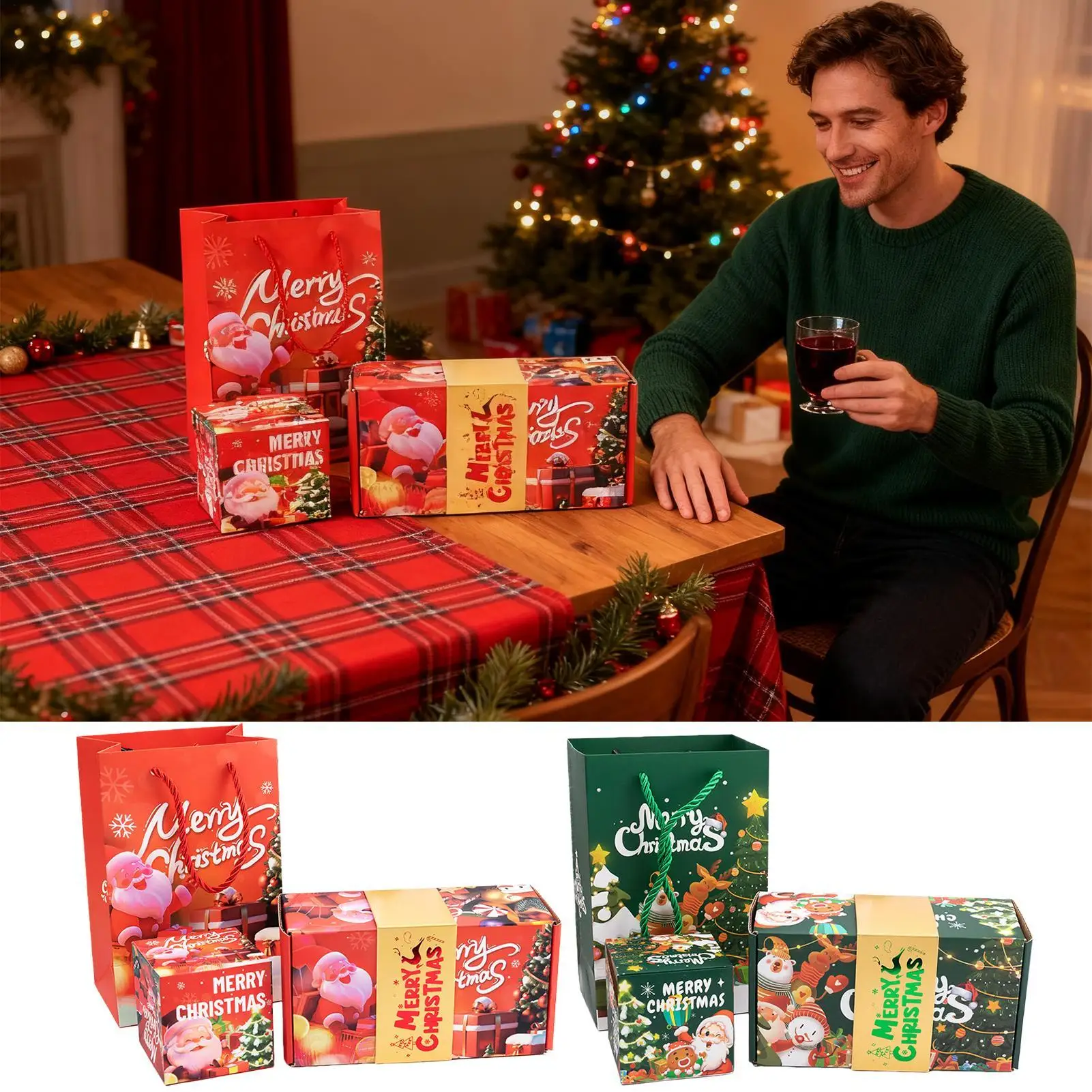 Christmas Money Box Party Favors Cash Pouch Party Paper Money Boxes For Men Women Boys Girls Youth Teens Home Living Rooms