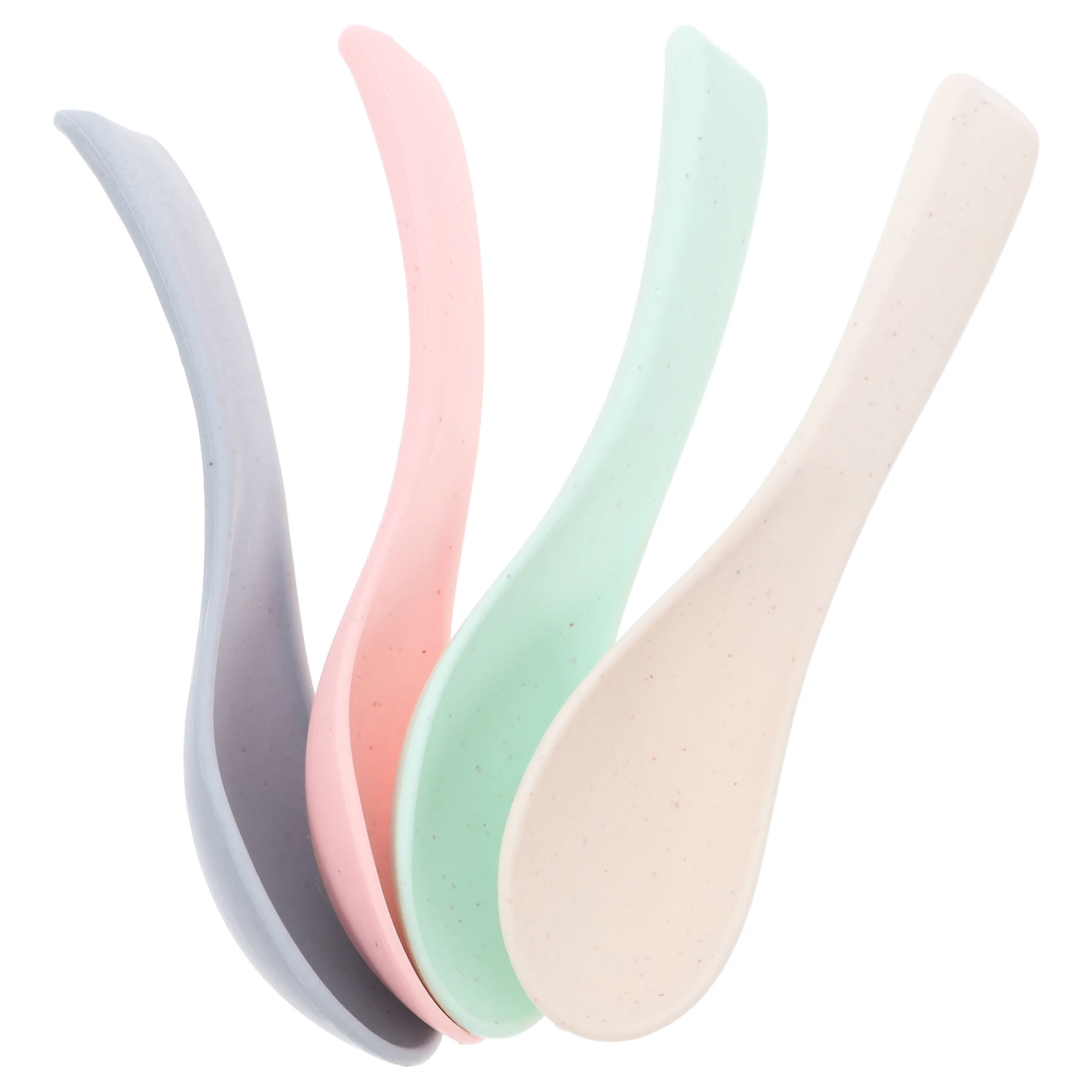 

4pcs Toddler Kids Spoons Set Dishwasher Safe Brightly Colored Ergonomic Cute Cartoon Soup Spoons For Children Foodgrade