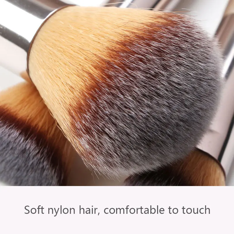 10 PCS Professional Makeup Brushes Set Korean Cosmetics Eyeshadow Contour Blush Brush Make-up for women Complete Kit Beauty