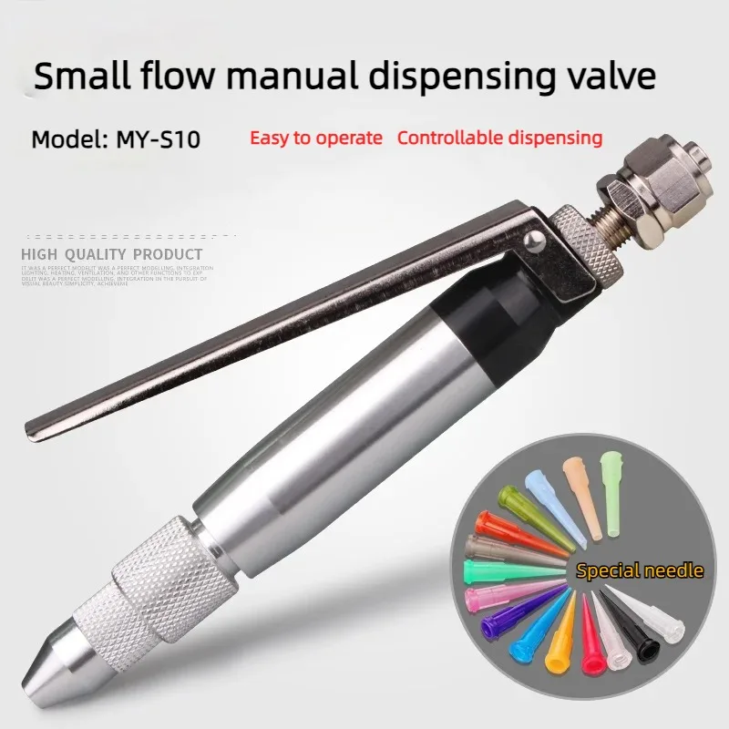 

MYS10 Dispensing Valve Dispensing Gun Pneumatic Manual Dispensing Pen Small Flow Yellow Glue Glue Valve Can Install Needle