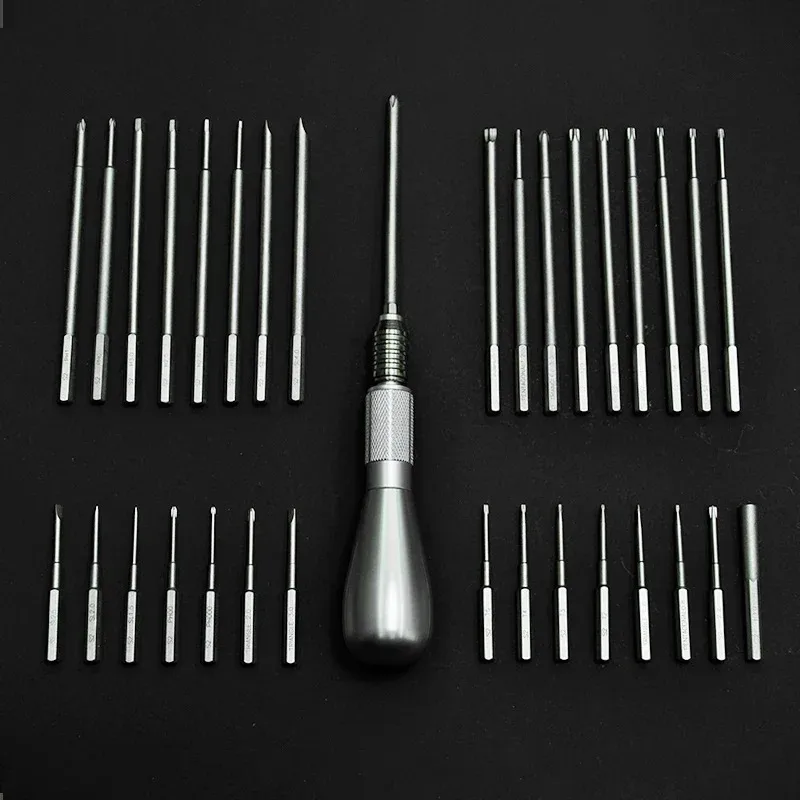 2024 NANCH Manual Screwdriver Set for Fishing Gear Repair with Magnetic, Precision Double Tip Bits