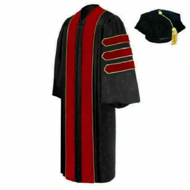 Hot selling doctor of theology graduation dress, adult Cosplay dress