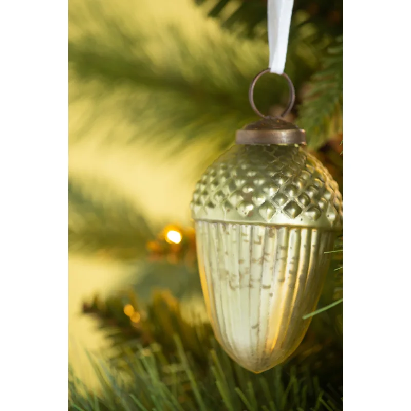 2.3x2.3x3.5 زخرفة قطرة المسيل للدموع، زينة زجاجية معلقة لشجرة عيد الميلاد لتزيين حفلات العطلات، مجموعة من 12 قطعة