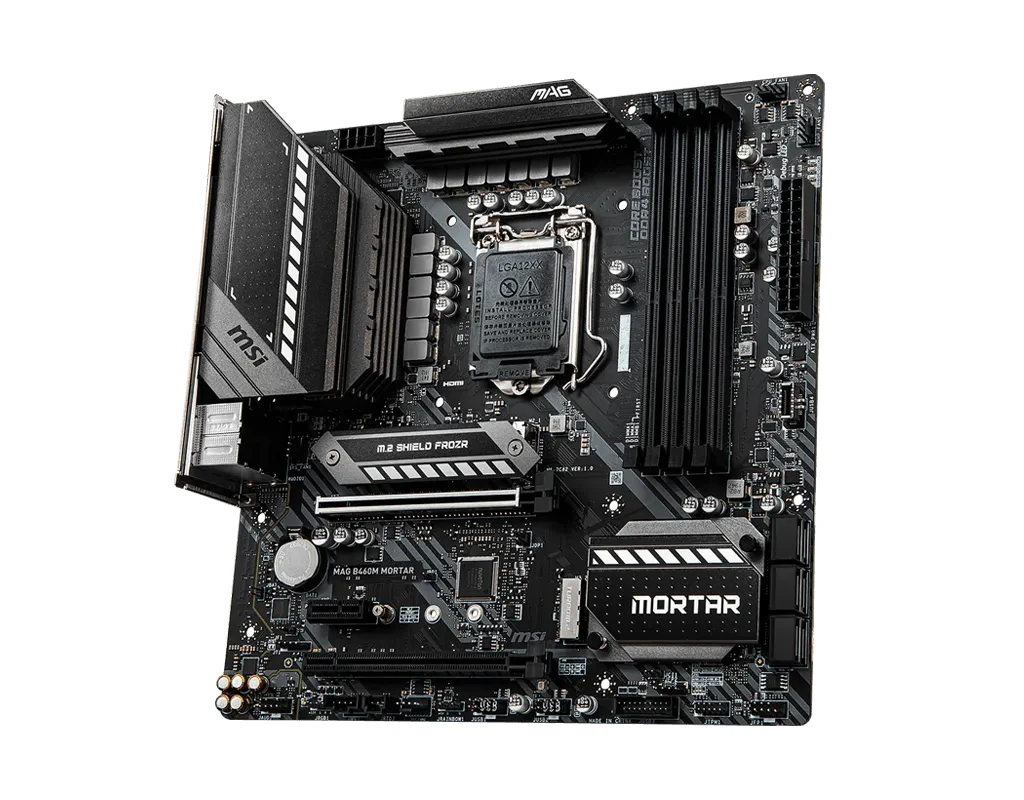 MSI MAG B460M MORTAR Motherboard Intel B460 LGA1200 4x DDR4 128GB support i7-10700T i5-10500 i3-10300 i3-10100 G5900 cpu