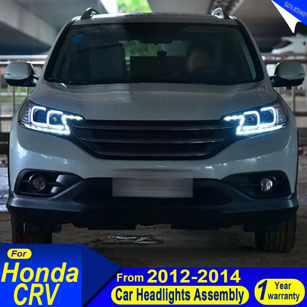 

Car Styling For Honda CRV 2012 2013 2014 Front Light DRL Head Lamp LED Projector Lens Headlights Automatic Accessorie