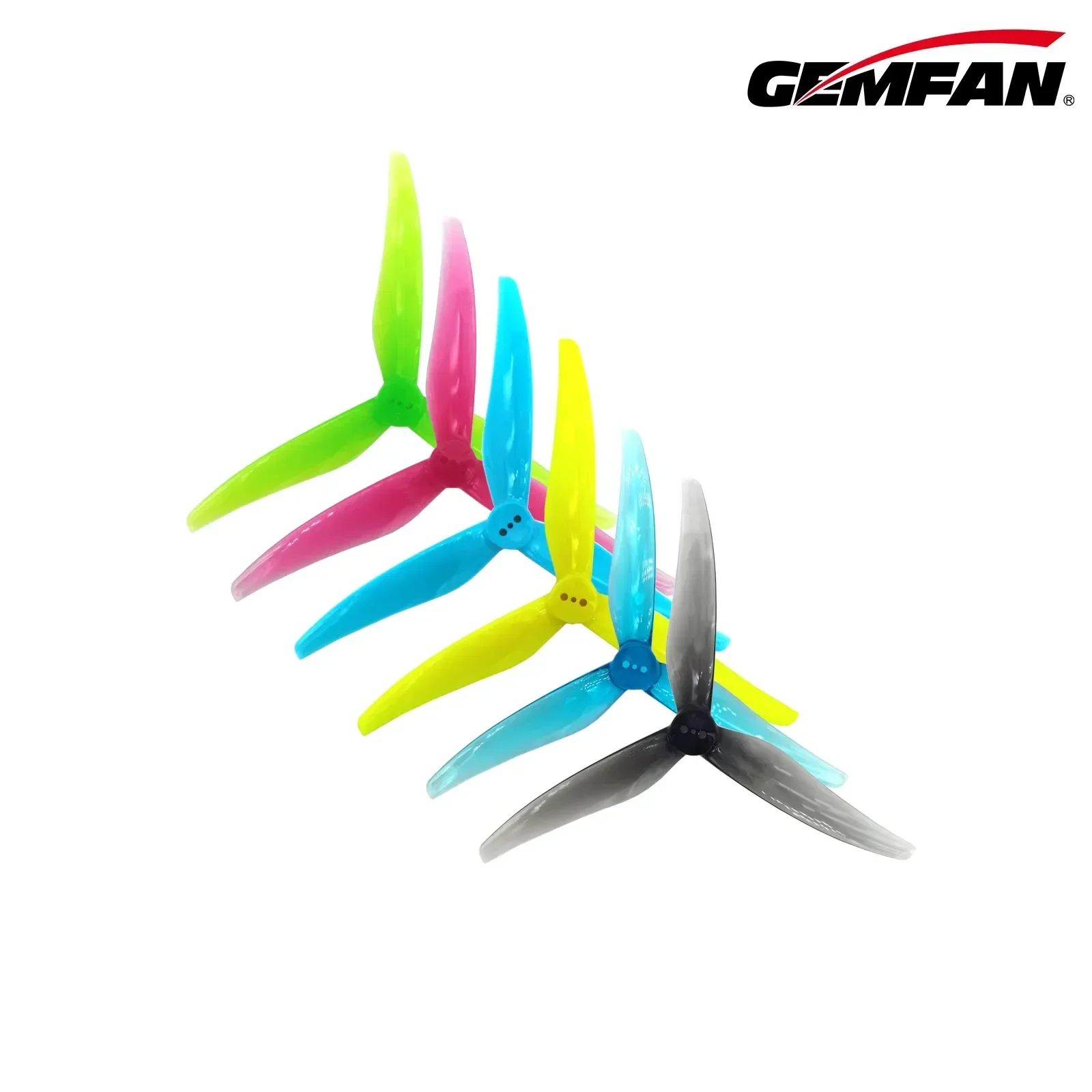 10Pairs(10CW+10CCW) Gemfan SL5125 5.1X2.5X5 3-Blade Propeller 1.5mm (Random Color)