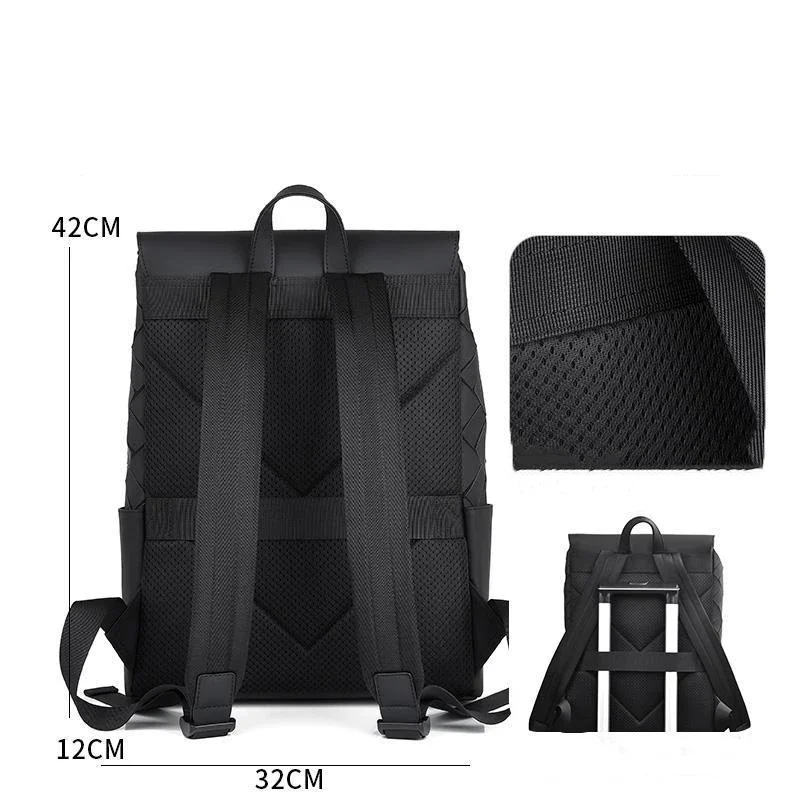 Imagem -05 - Mochila Geométrica Masculina Mochila Impermeável Bolsa para Laptop de Grande Capacidade Mochila Escolar Design de Luxo Moda