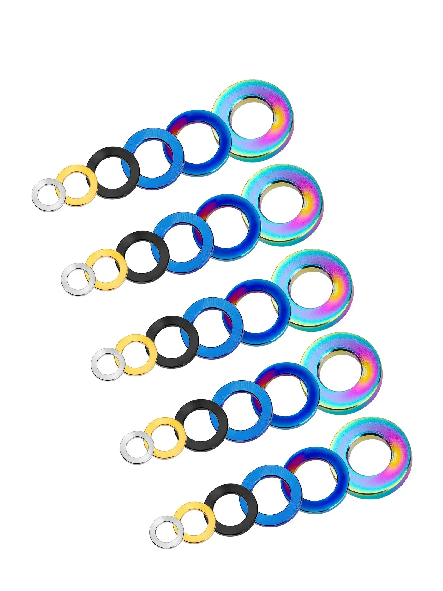 AliExpress Tgou Titanium Washer M3 M4 M5 M6 M7 M8 M10 M12 M14 Flat Gasket for Bicycle Motorcycle 1Pcs