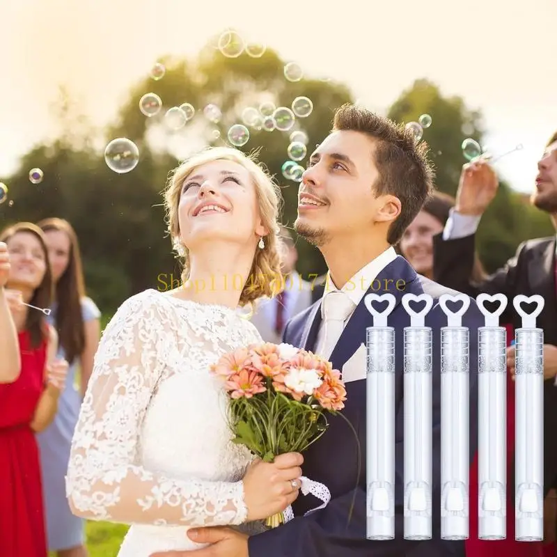 20pcs أنبوب فقاعة الزفاف لأكياس الحفلات للأطفال وزينة الطاولة