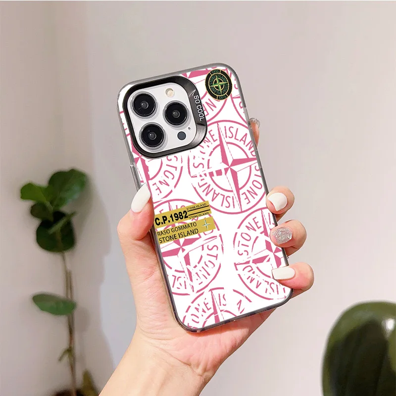 Fashion Stone Phone Case For iPhone 16 15 14 13 12 11 mini Pro Max X XR XS MAX 8 7 Plus Anti Fall Matte Island phone cases