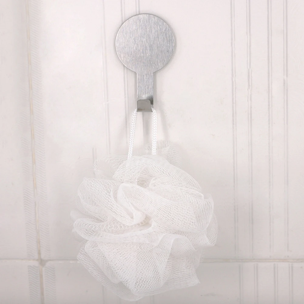 

8PCS Self Adhesive Wall Hooks Stainless Steel Coats Hanging Nail Free Non Slip Bath Bathroom Kitchen Tidy ganized Strong